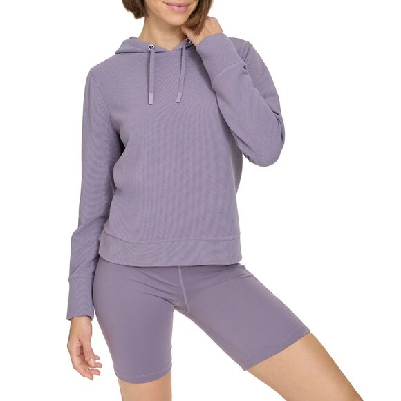 NEW DKNY Women's Pull-on Fitted Silhouette 7" Inseam Bike Shorts Purple - Picture 6 of 11